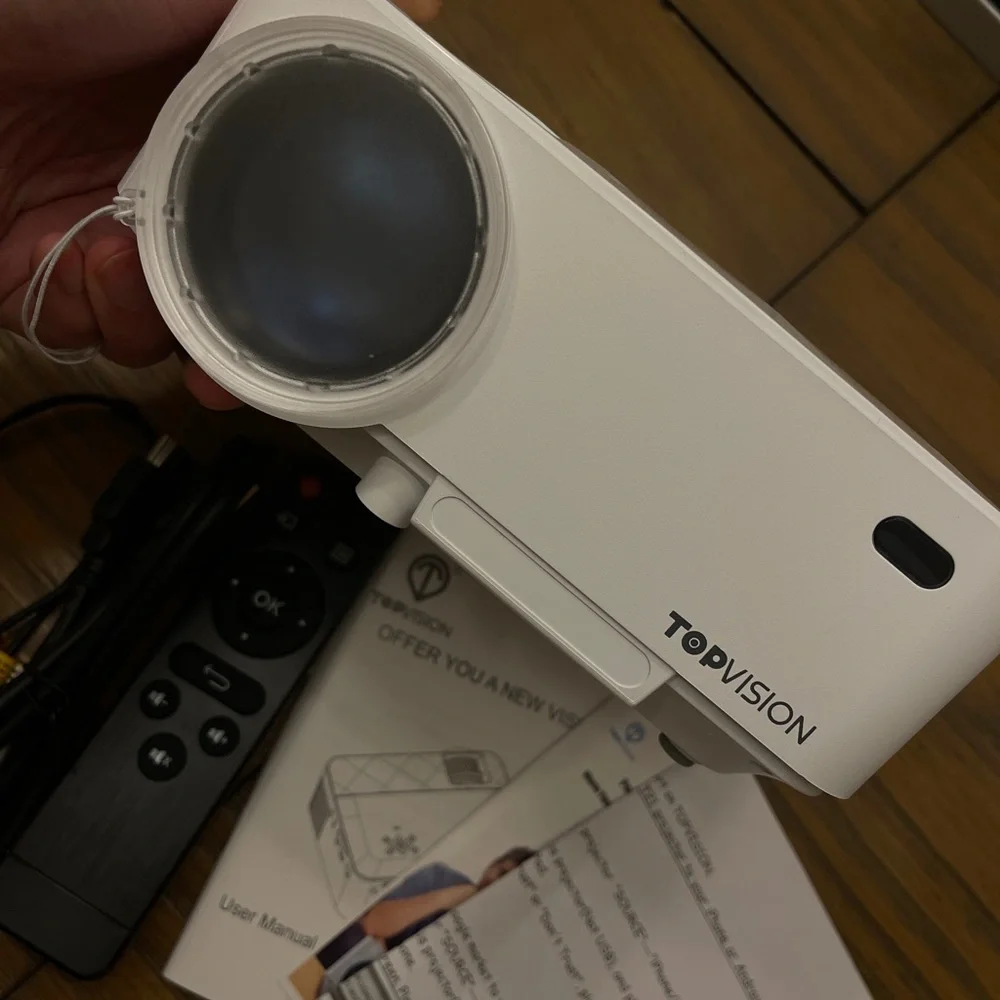 TOPVISION T21 MINI LED HOME THEATER SMARTPHONE PROJECTOR.